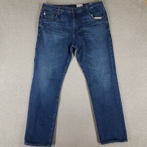 AG Adriano Goldschmied Graduate Jeans Adult 40 x 31 Blue Tailored Leg Stretch